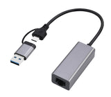 Gembird A-USB3AC-LAN2G-01 Power Line netværksadapter 2500 Mbit/s Ethernet LAN Sort, Grå 1 stk