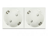 DeLOCK Easy 45 stikkontakt CEE 7/3 Hvid
