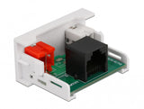 DeLOCK 81341 kabelsamler 2 x RCA Sort, Hvid
