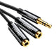 Ugreen 20816 lydkabel 0,0025 m 2.5mm 2 x 3.5mm Sort