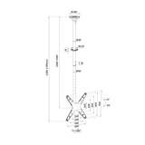 Neomounts FPMA-C340BLACK tv-beslag 190,5 cm (75") Sort