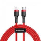 Baseus CATKLF-H09 USB-kabel 2 m USB C Sort, Rød