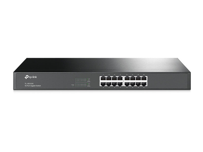 TP-Link TL-SG1016 netværksswitch Ikke administreret Gigabit Ethernet (10/100/1000) 1U Sort