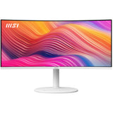 MSI Modern MD342CQPWDE computerskærm 86,4 cm (34") 3440 x 1440 pixel UltraWide Quad HD LCD Hvid