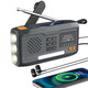 Extralink RADIO AWARYJNE BLUETOOTH SOLARNE Z KORBKA DYNAMO POWERBANK 4000MAH Z LATARKA SOS BT-4000 Bærbar Analog & digital Sort, Orange
