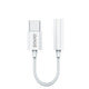 Savio AK-51 lydkabel 0,11 m 3.5mm USB Type-C Hvid