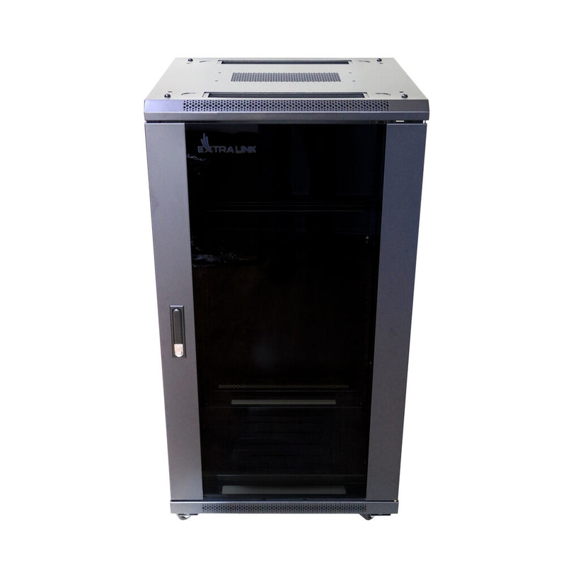 Extralink EX.14398 stativ 22U Fritstående reol Sort