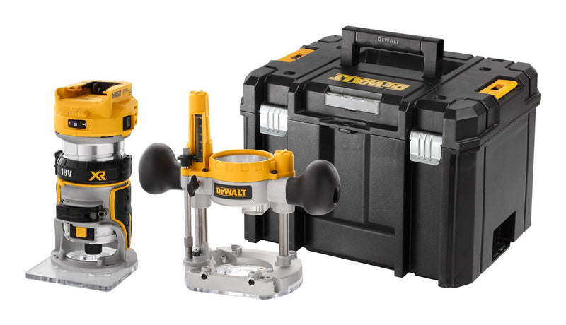 DeWALT DCW604NT-XJ router og overfræser Sort, Gul 25500 rpm