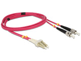 DeLOCK LC - ST, 1m InfiniBand og fiberoptisk kabel Violet