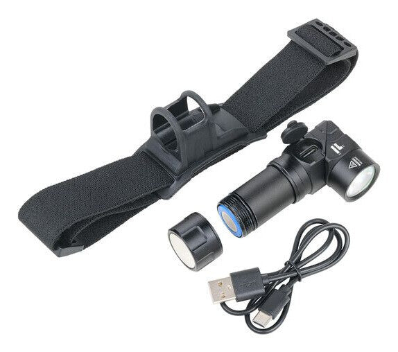 TROIKA ECO KNICKLICHT MICRO Sort Håndlommelygte + pandebånd med lommelygte SMD LED