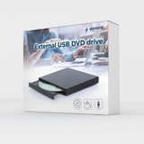 Gembird DVD-USB-04 optisk diskdrev DVD±RW Sort