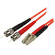 StarTech.com 50FIBLCST5 InfiniBand og fiberoptisk kabel 5 m LC ST Rød