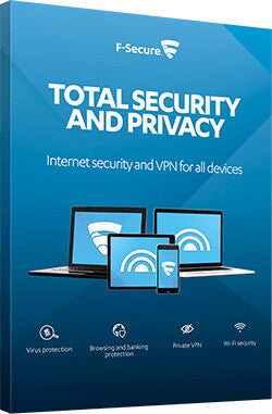 F-SECURE Total Security and Privacy Antivirus-sikkerhed Flersproget 2 År