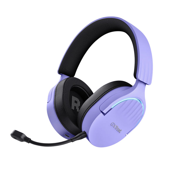 Trust GXT 491P FAYZO Headset Kabel & trådløs Spil USB Type-A Bluetooth Sort, Lilla