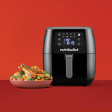 NutriBullet XXL Digital Air Fryer Enkelt 7 L Enkeltstående 1800 W Varmluftsteger Sort