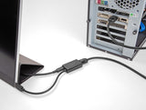 DeLOCK 61058 USB grafisk adapter 3840 x 2160 pixel Sort