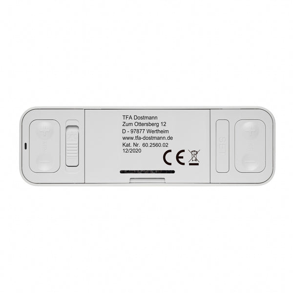 TFA-Dostmann Twist Digital alarmur Hvid