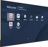 Viewsonic CDE8631-1C skilte display Digital fladpaneldisplay 2,18 m (86") LCD Wi-Fi 500 cd/m² 4K Ultra HD Sort Indbygget processer Android 14 24/7