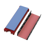 Axagon CLR-M2 Computerkølesystem M.2 NVMe SSD, Solid-state drev Køleplade/køler Sort, Rød 1 stk