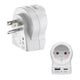 Hama EU to US strømstik adapter Type B Type C (Europlug)+Type F Hvid