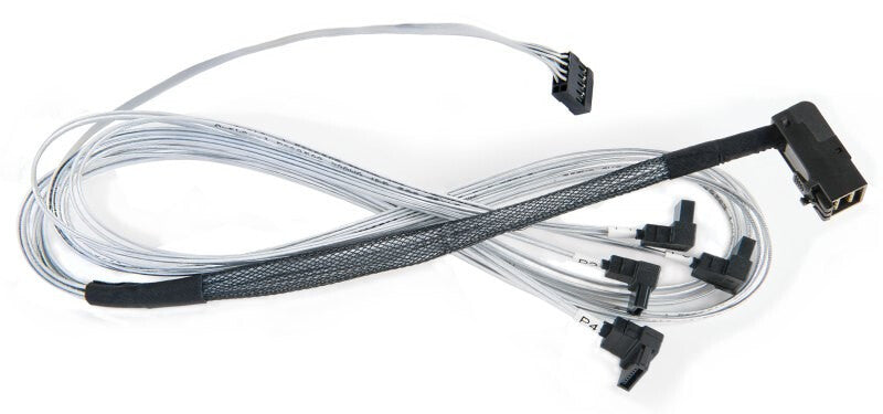 Microchip Technology 2279900-R Serial Attached SCSI (SAS)-kabel 0,8 m 6 Gbit/sek. Sort, Hvid