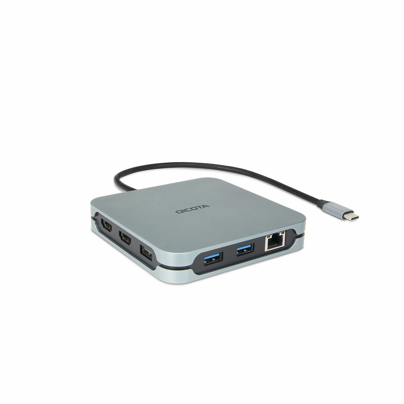 DICOTA D32057 interface hub USB Type-C 10000 Mbit/s Sølv
