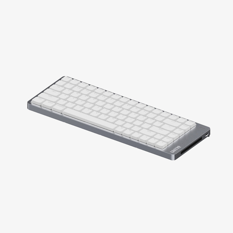 Lofree Flow 2 84 tastatur Universel USB + RF Wireless + Bluetooth QWERTY Hvid, Sølv