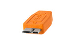 Tether Tools CU5454 USB-kabel USB 3.2 Gen 1 (3.1 Gen 1) 4,6 m USB A Micro-USB B 5 Gbit/sek. Orange