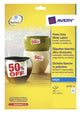 Avery J4773-10 selvklæbende etiket Hvid 24 stk