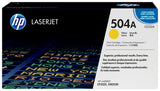 HP Original 504A LaserJet-tonerpatron, gul