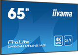 iiyama LH6541UHS-B1AG skilte display 163,8 cm (64.5") LCD 500 cd/m² 4K Ultra HD Sort 24/7