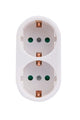 Prokord D-KF-ZB-01/02B strømstik adapter Type F Hvid