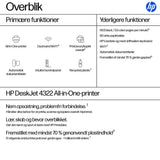 HP DeskJet 4322 Trådløst All-in-One Farve Printer