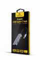 Gembird UHB-CM-CRU3P1U2P2-01 dockingstation Ledningsført USB 3.2 Gen 1 (3.1 Gen 1) Type-A Sølv