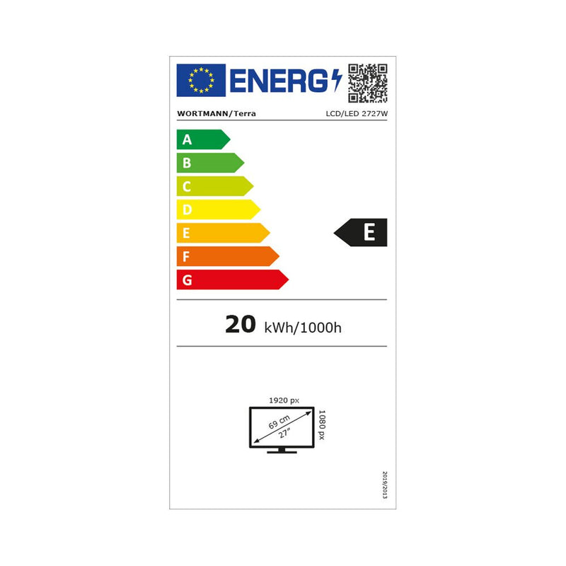 TERRA LCD/LED 2727W HA IPS V3 black HDMI/DP/USB-C, GREENLINE PLUS computerskærm 68,6 cm (27") Fuld HD Sort