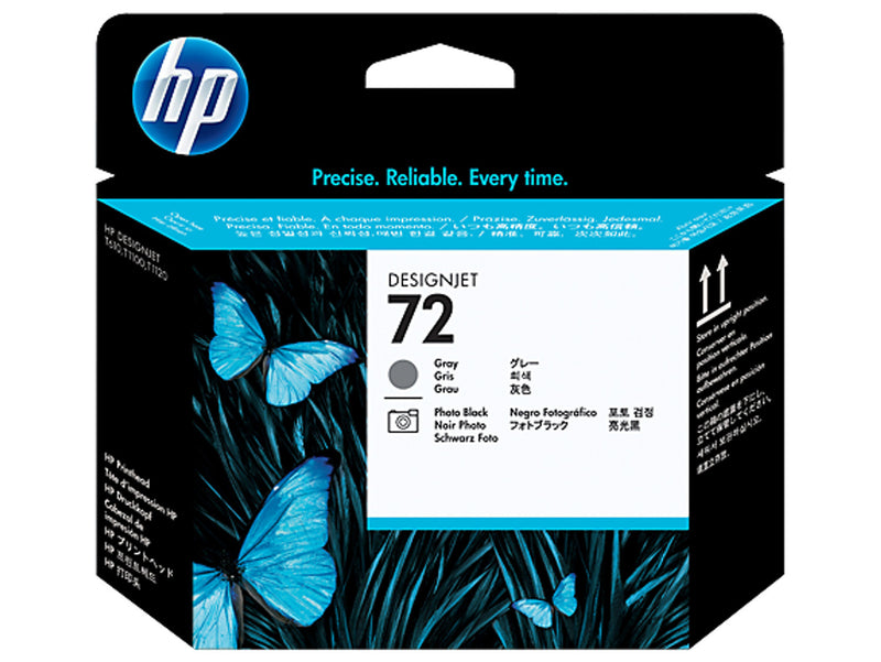 HP 72 DesignJet-skrivehoved, grå og fotosort