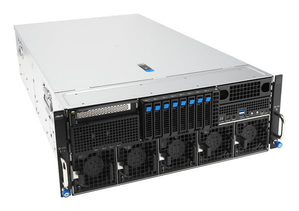 ASUS ESC8000A-E13P LGA 6096 Stativ (4U) Sølv, Sort