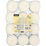 Papstar 90346 vokslys Rund Hvid 24 stk