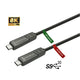 Vivolink PROUSBCMM10OP USB-kabel USB 3.2 Gen 2x2 10 m USB C 80 W Sort