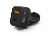 Green Cell CAD33 oplader til mobil enhed Universel Sort Cigartænder Hurtig opladning Indendørs