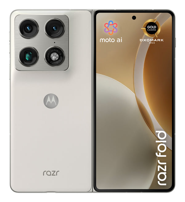 Motorola razr fold 20,6 cm (8.09") Dual SIM Android 16.0 5G USB Type-C 16 GB 512 GB 6000 mAh Hvid