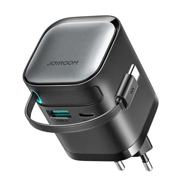 JOYROOM JR-TCL02 oplader til mobil enhed Universel Sort Vekselstrøm Hurtig opladning Indendørs