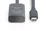 Digitus DA-73109 USB-kabel USB 3.2 Gen 1 (3.1 Gen 1) 10 m USB C 5 Gbit/sek. Sort