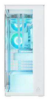 ARCTIC Xtender White (Clear Glass) Midi Tower Hvid
