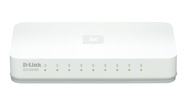 D-Link GO-SW-8E/E netværksswitch Ikke administreret Fast Ethernet (10/100) Hvid