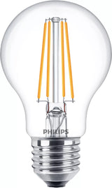 Philips Filament pære, klar 60 W A60 E27 x 3