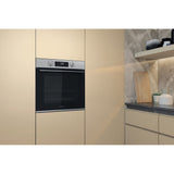 Whirlpool OMK58HR0X 71 L Sort, Rustfrit stål