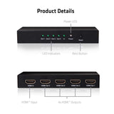 CLUB3D HDMI 2.0 UHD Splitter 4 Ports