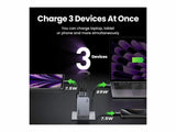 Ugreen Nexode Pro EU 3-Port GaN PD Fast Charger With USB-C Cable Universel Sort, Grå Vekselstrøm Hurtig opladning Indendørs