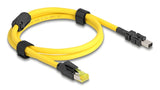 DeLOCK 81250 netværkskabel Sort, Gul 1 m Cat6